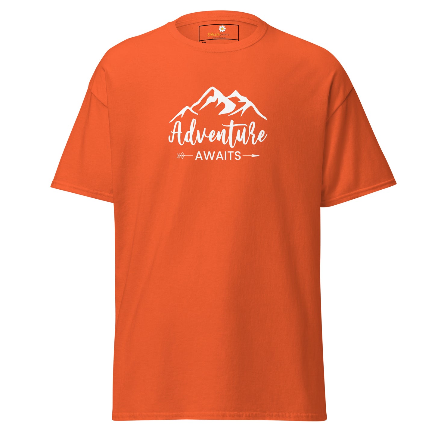 Unisex classic t-shirt - ADVENTURE NATURE AWAITS - BIG