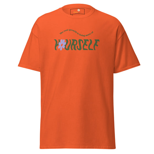 T-shirt classique pour homme - TEXTE ÊTRE PLUS SOI-MÊME - GRAND