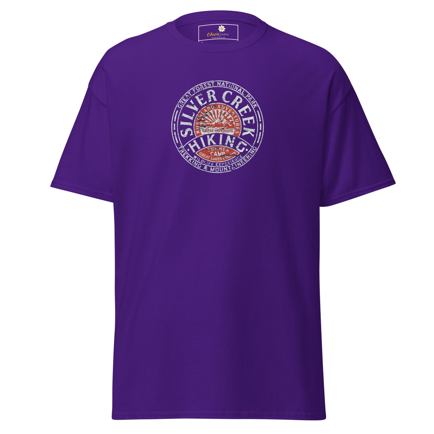 Heren klassiek T-shirt - ADVENTURE SILVER CREEK HIKING - REGULAR