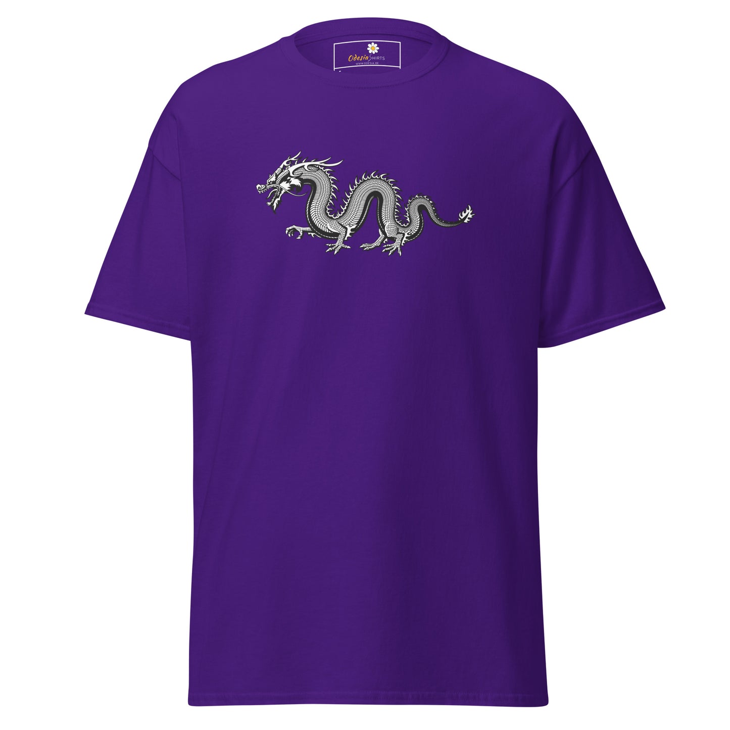 T-shirt classique unisexe - DRAGON GRIS MYSTIQUE - RÉGULIER