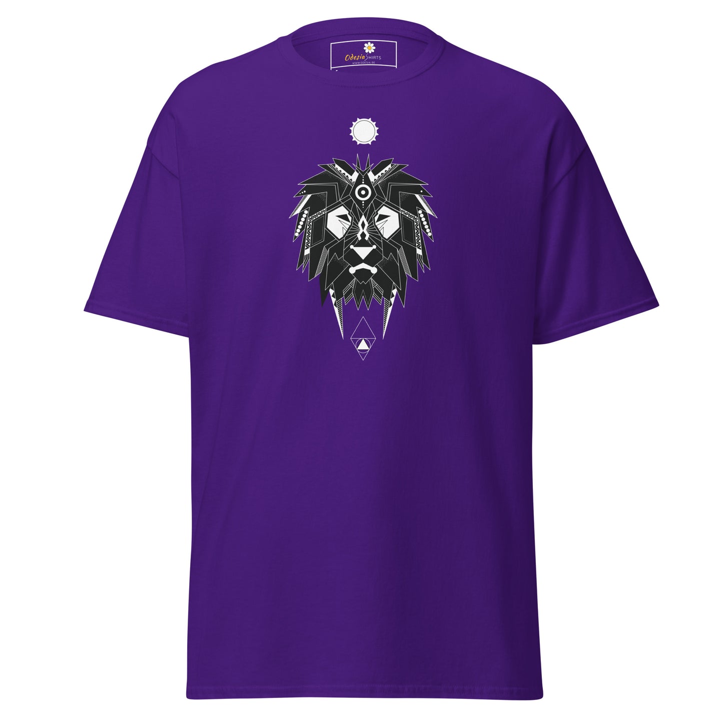 Unisex classic t-shirt - ABSTRACT MYSTIC LION HEAD - REGULAR