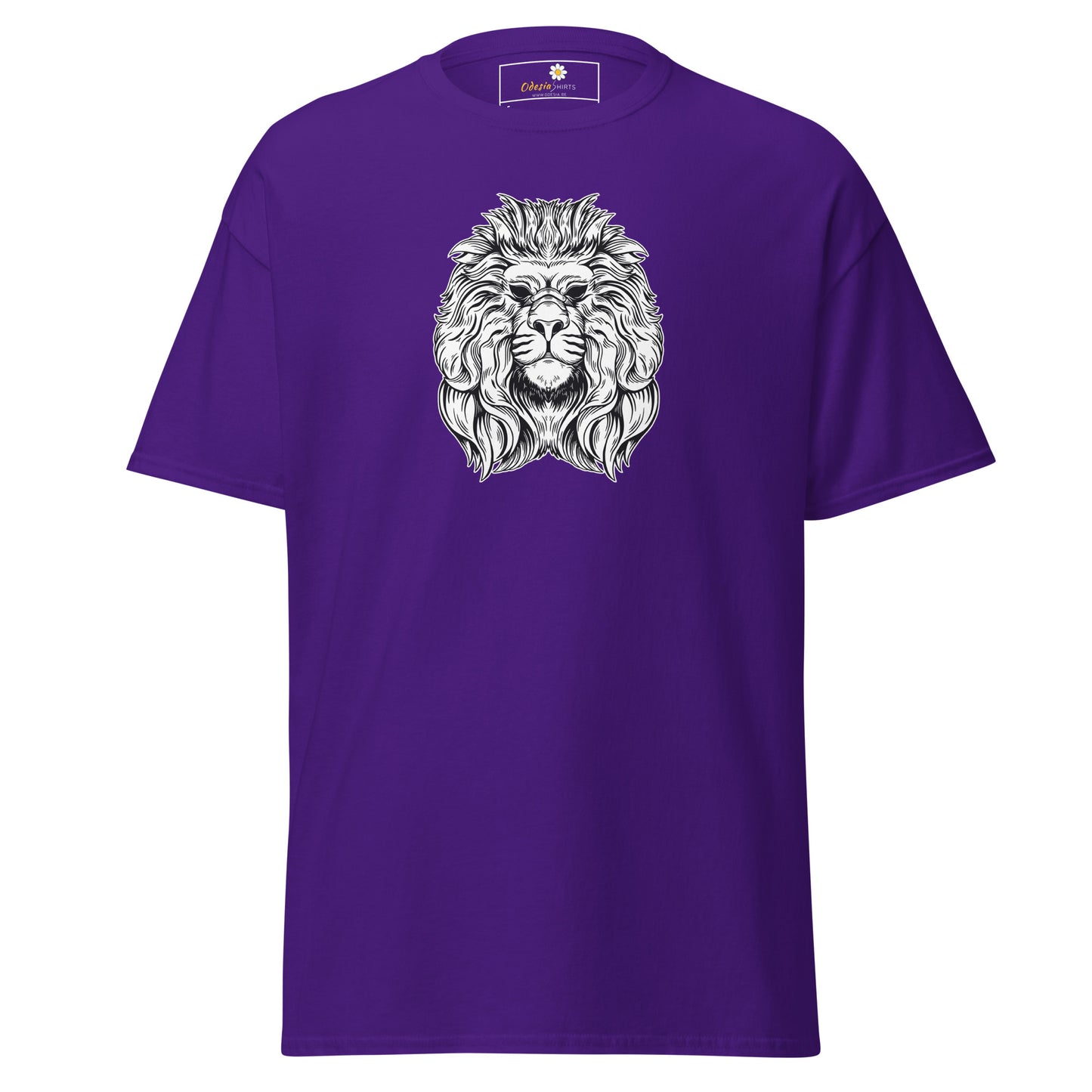 Unisex classic t-shirt - WILD LIFE LION HEAD - REGULAR