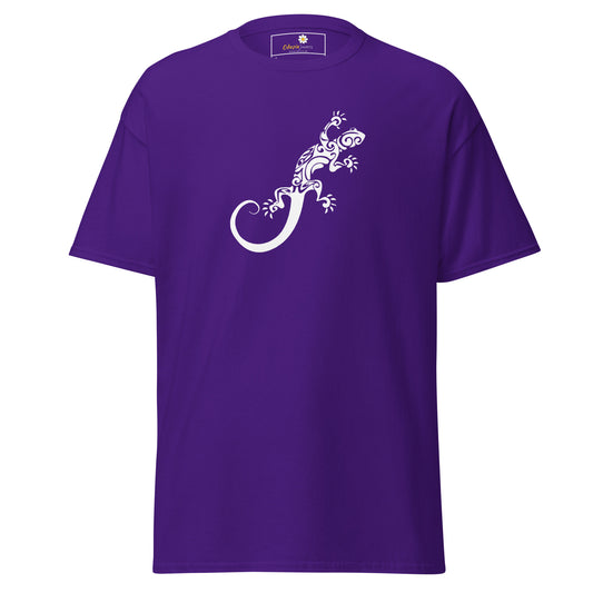 T-shirt classique unisexe - ANIMAUX LÉZARD BLANC - RÉGULIER