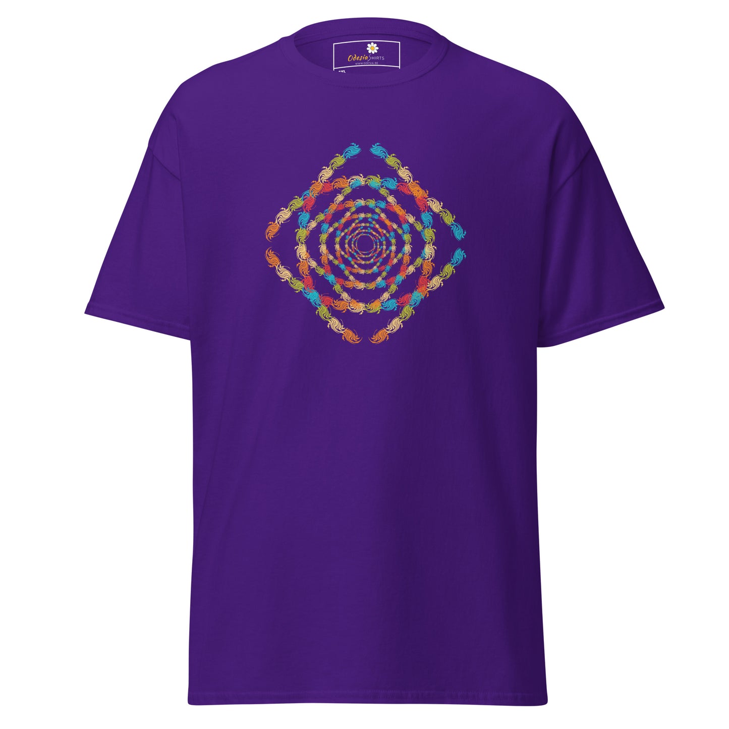 Unisex classic t-shirt - ABSTRACT SQUARE TUNNEL - BIG