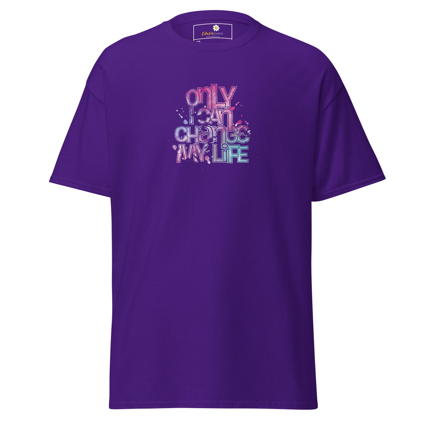 Heren klassiek t-shirt - TEKST ALLEEN KAN IK VERANDEREN - GROOT