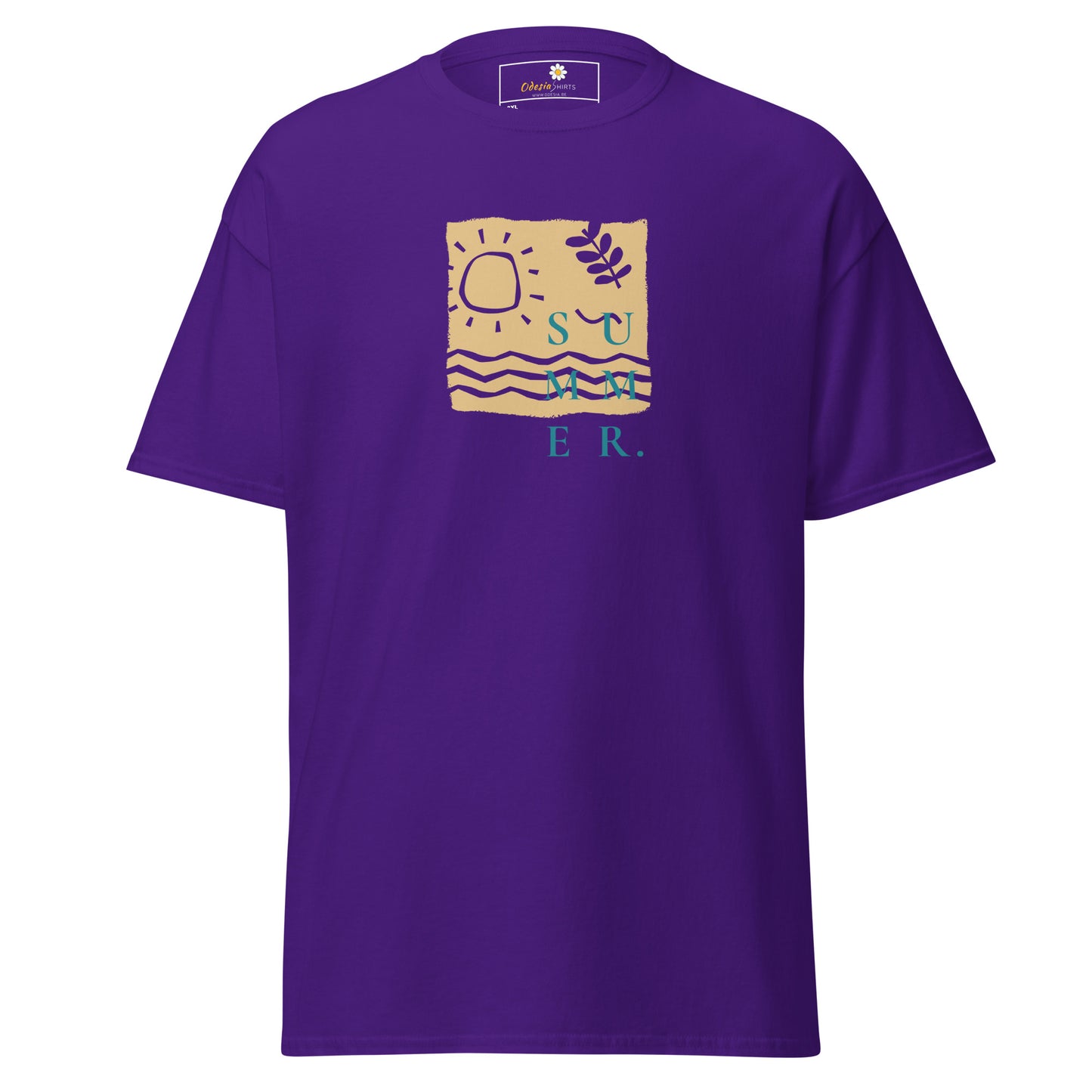 Heren klassiek t-shirt - SUMMER SEA NATURE - GROOT