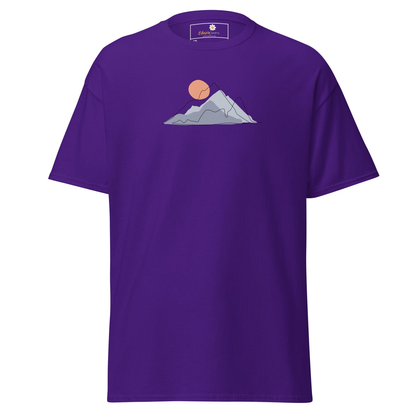 Unisex classic t-shirt - ADVENTURE MOUNTAIN SUNSET - BIG
