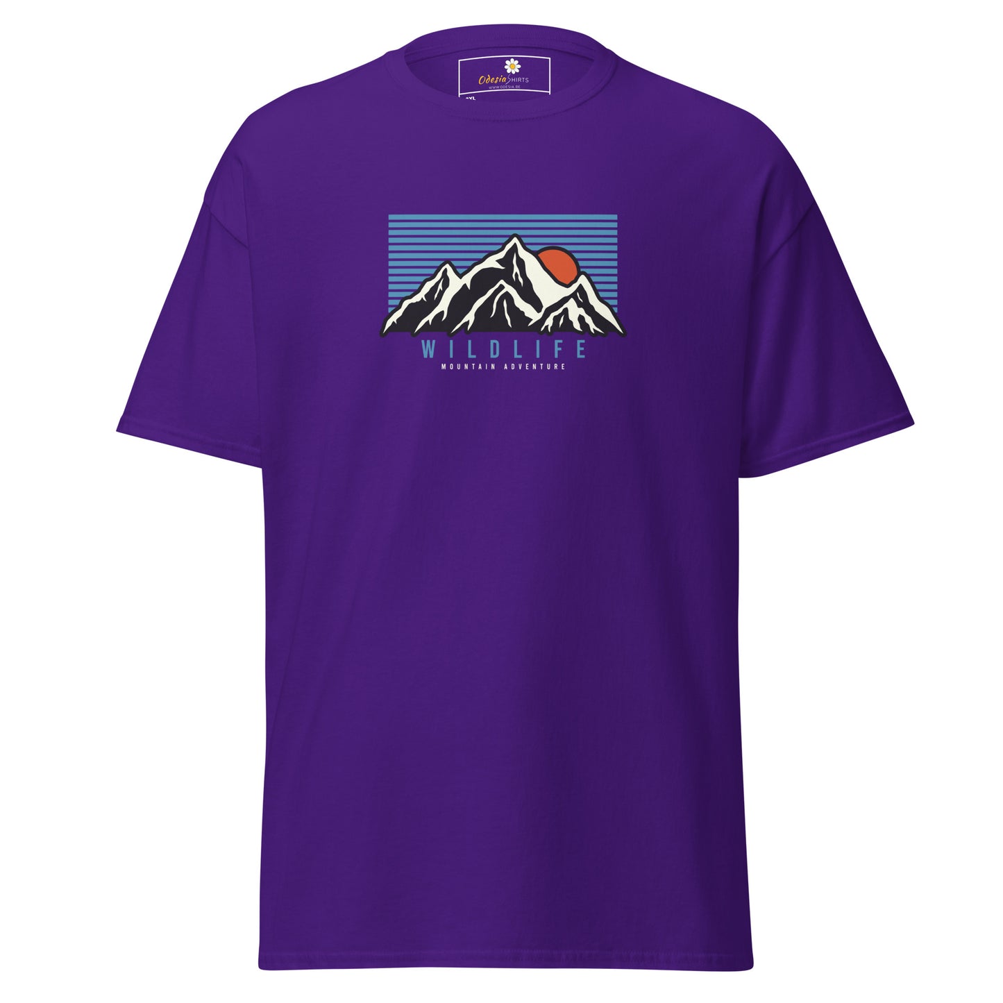 Unisex classic t-shirt - ADVENTURE MOUNTAIN SUNSET - BIG