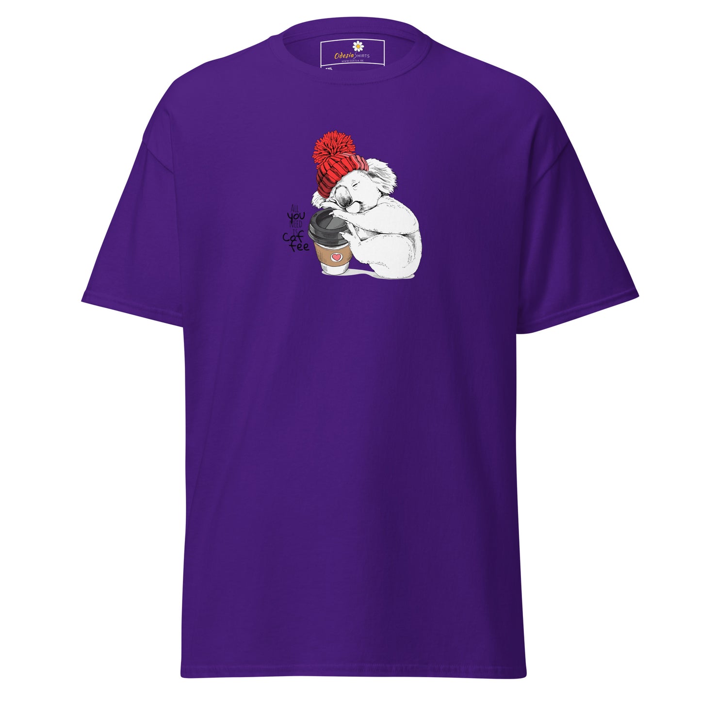 Klassiek heren t-shirt - WILDLIFE FUN KOALA - GROOT