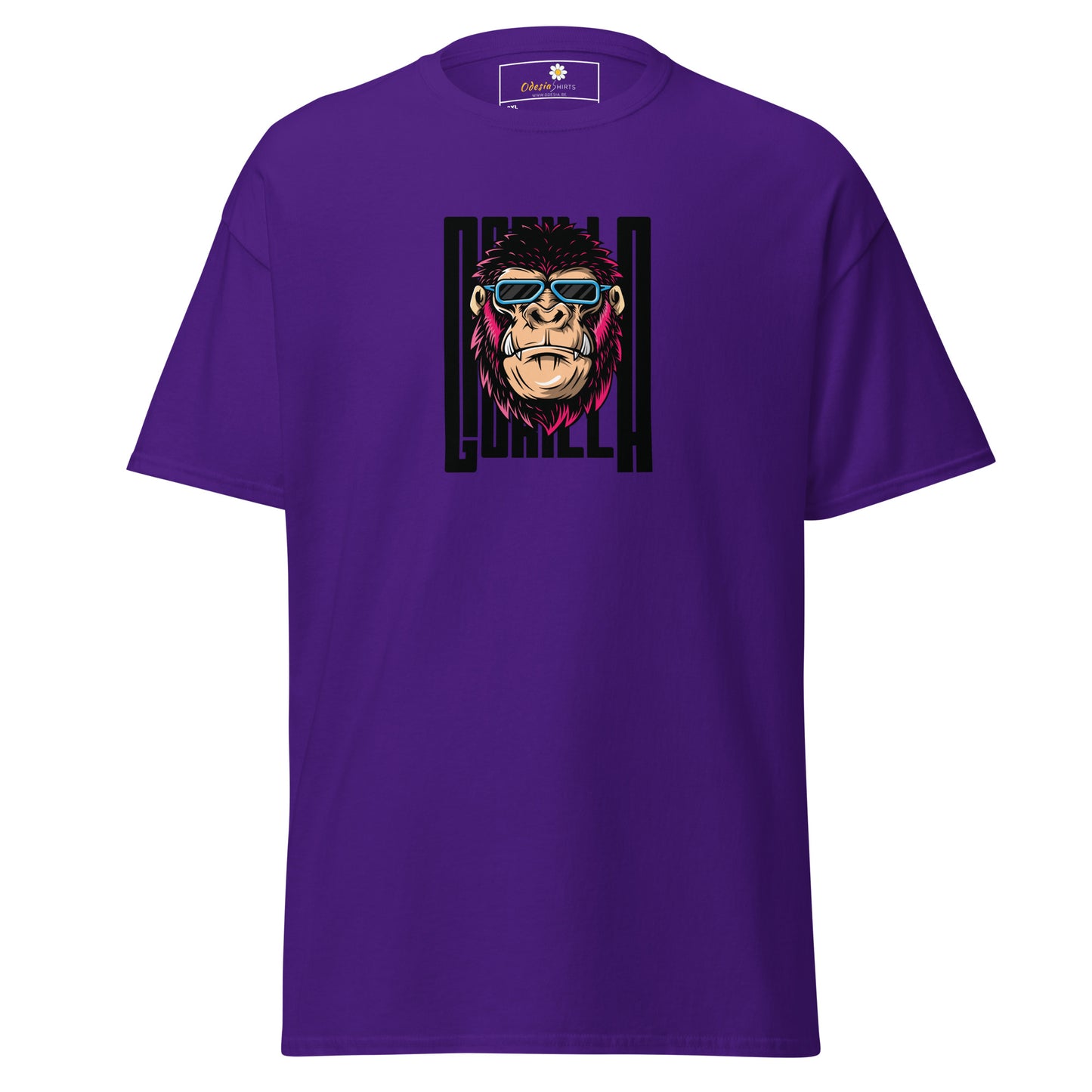 Klassiek heren t-shirt - WILDLIFE GORILLA FUN - GROOT