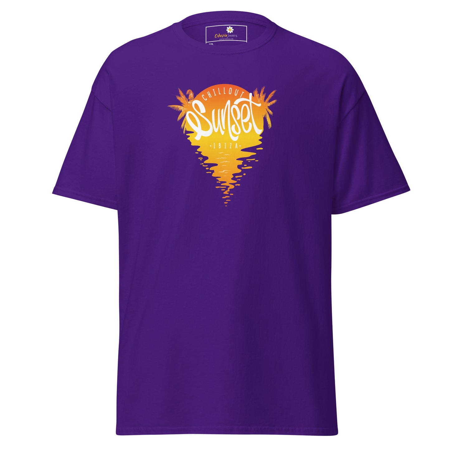 T-shirt classique pour homme - SUMMER IBIZA SUNSET - BIG