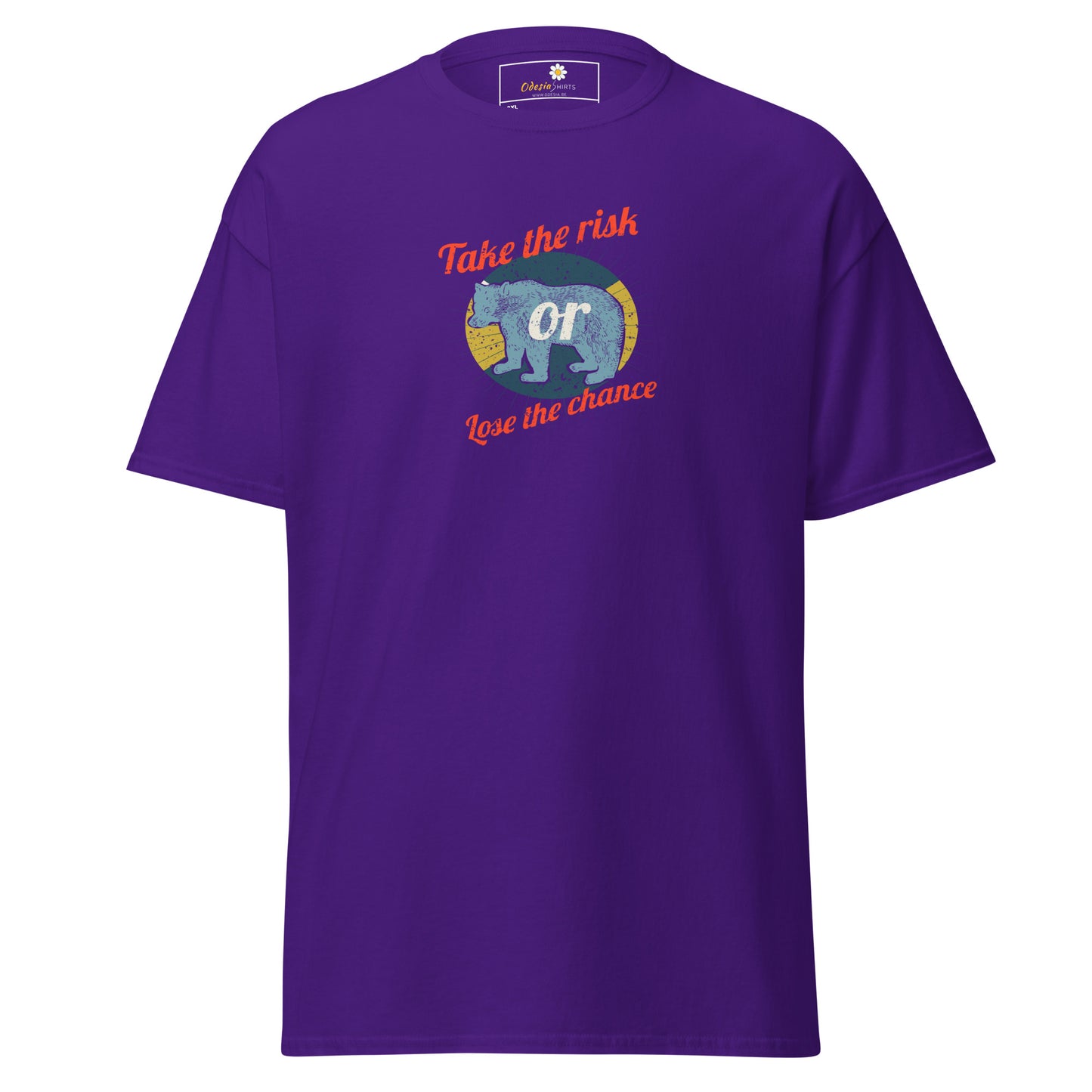 Unisex classic t-shirt - ADVENTURE TAKE THE RISK LOSE CHANCE - BIG