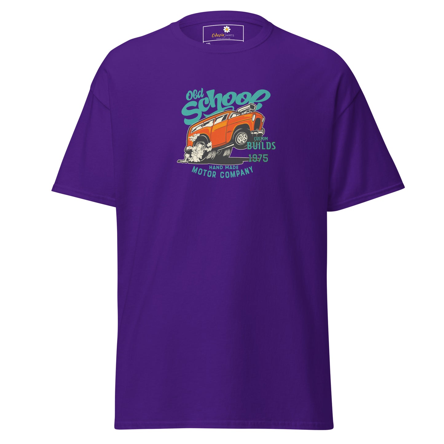 Unisex classic t-shirt - MOTOR OLD SCHOOL CARS - BIG