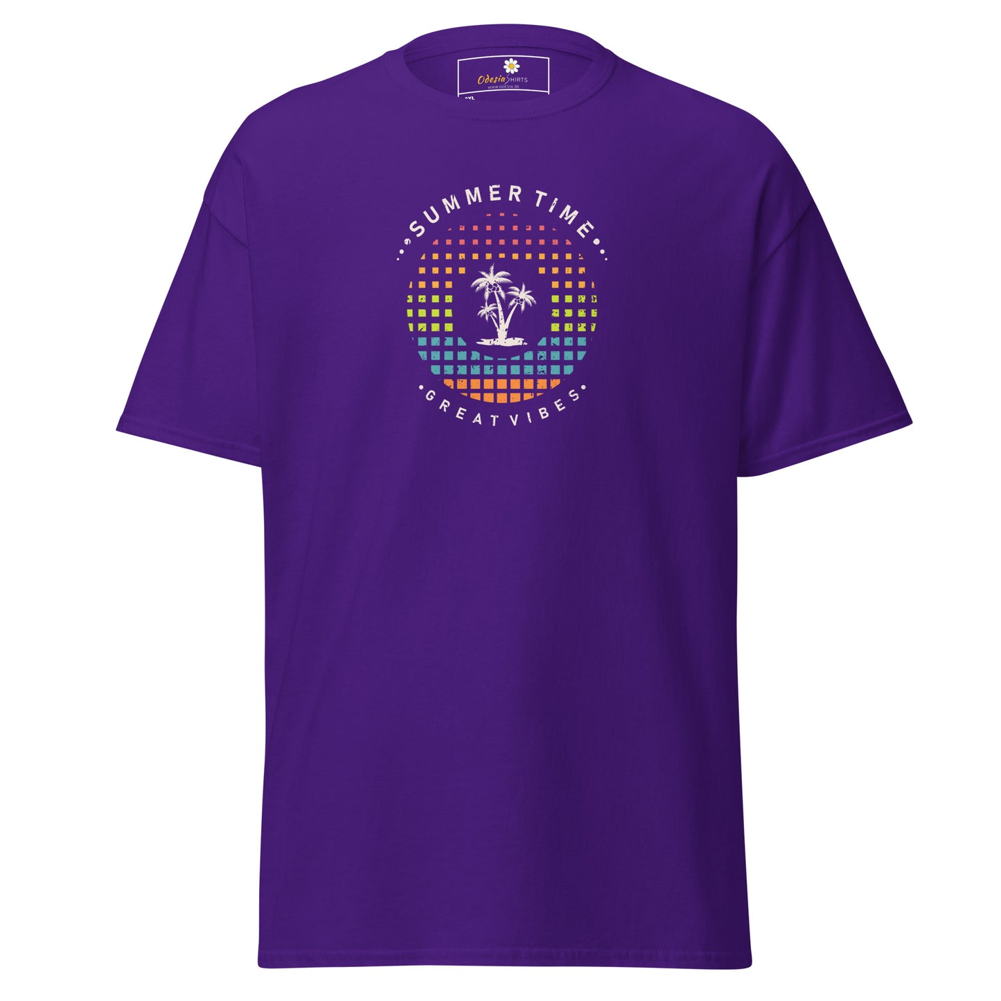 Klassiek T-shirt voor heren - SUMMER GREAT VIBES - GROOT