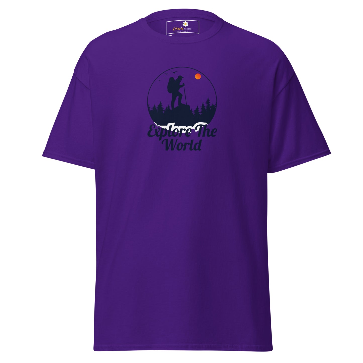 Unisex classic t-shirt - ADVENTURE EXPLORE THE WORLD - BIG