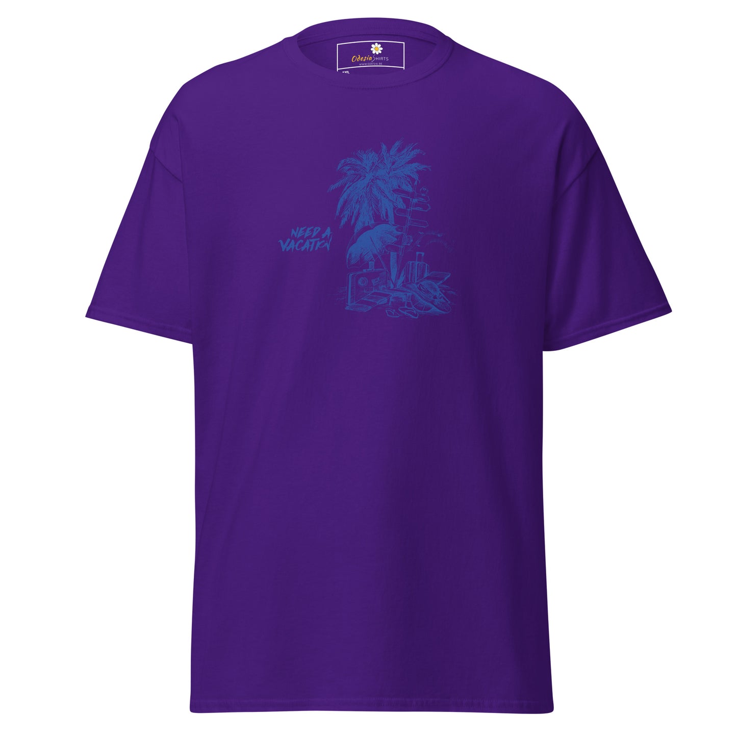 T-shirt classique pour homme - SUMMER NEED A VACATION - BIG