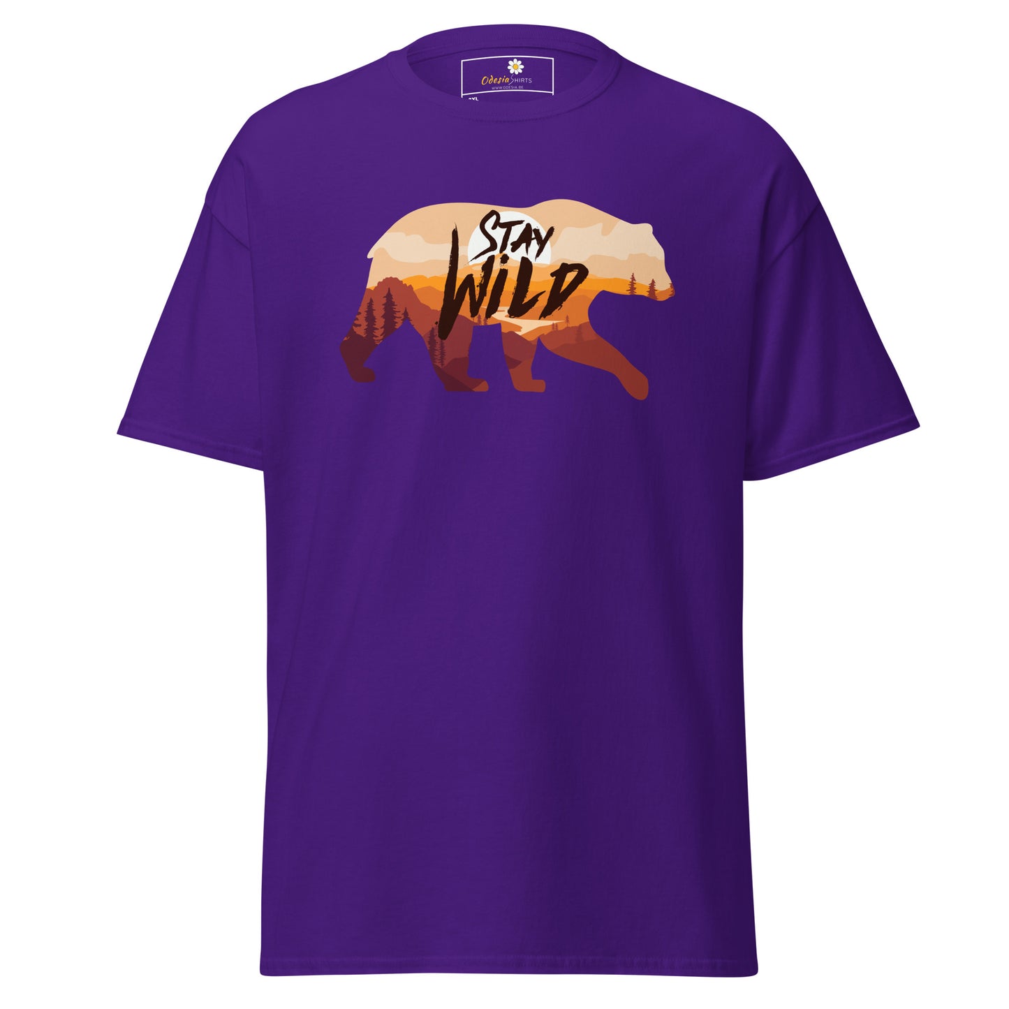 Unisex classic t-shirt - ADVENTURE WILDLIFE STAY WILD - BIG
