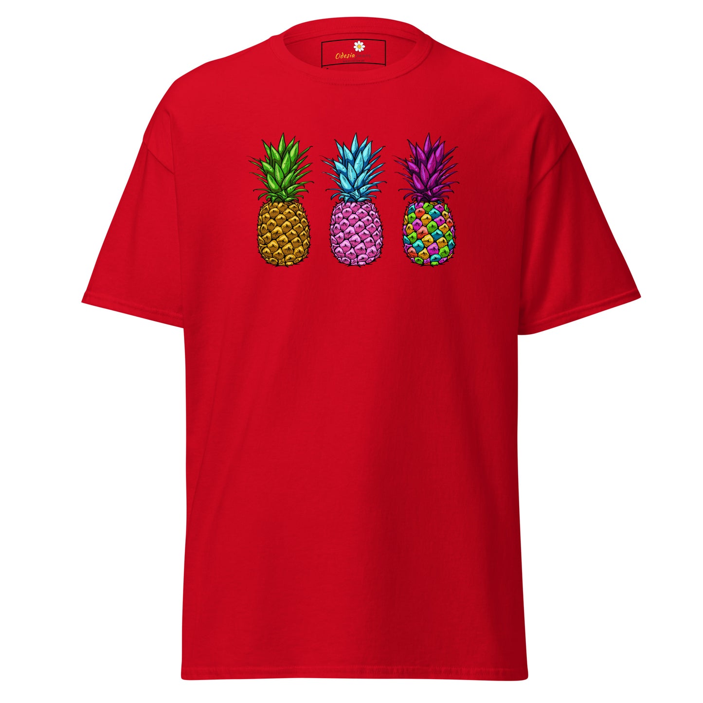 Unisex classic t-shirt - ORGANIC FRUIT PINEAPPLE COLORS - REGULAR