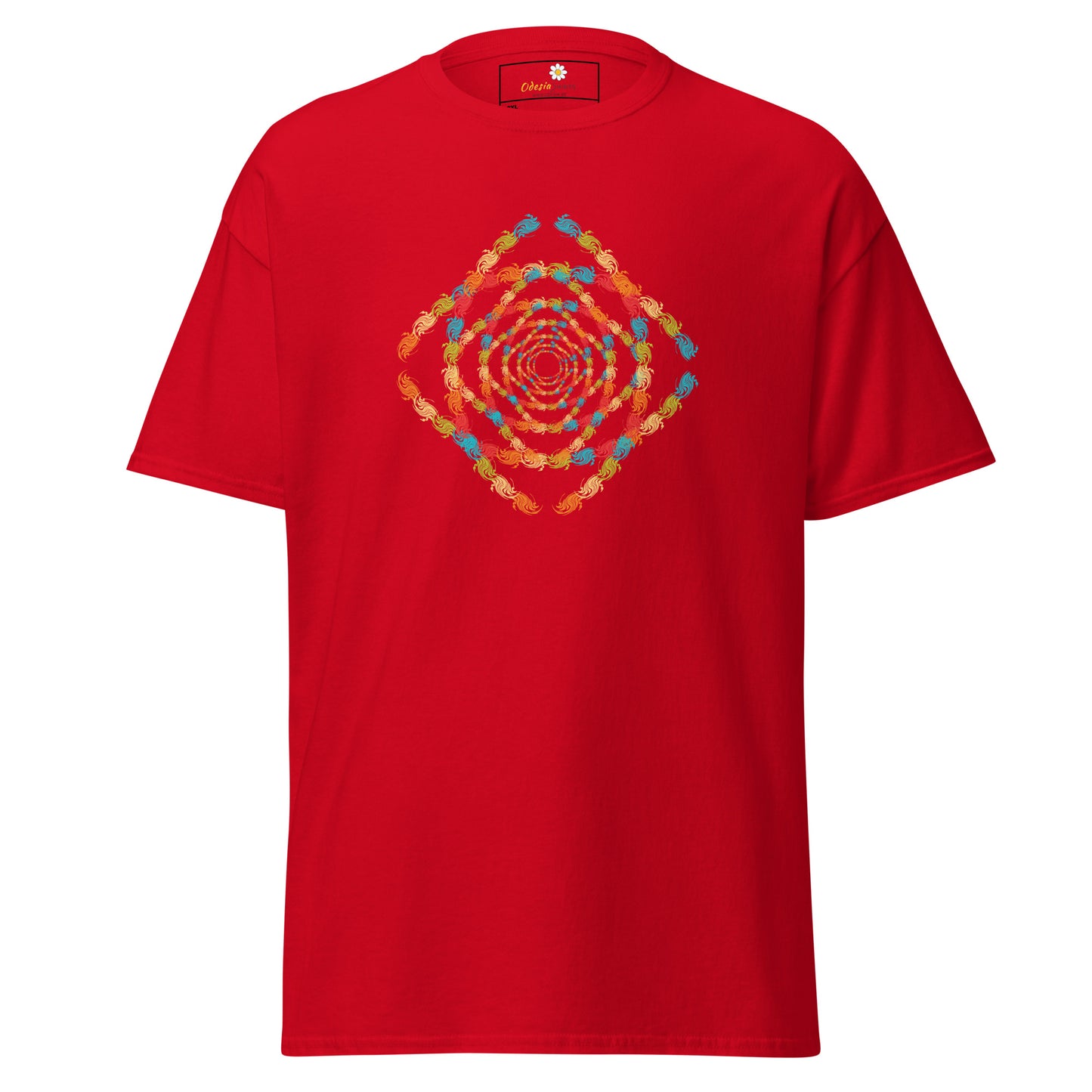Unisex classic t-shirt - ABSTRACT SQUARE TUNNEL - BIG