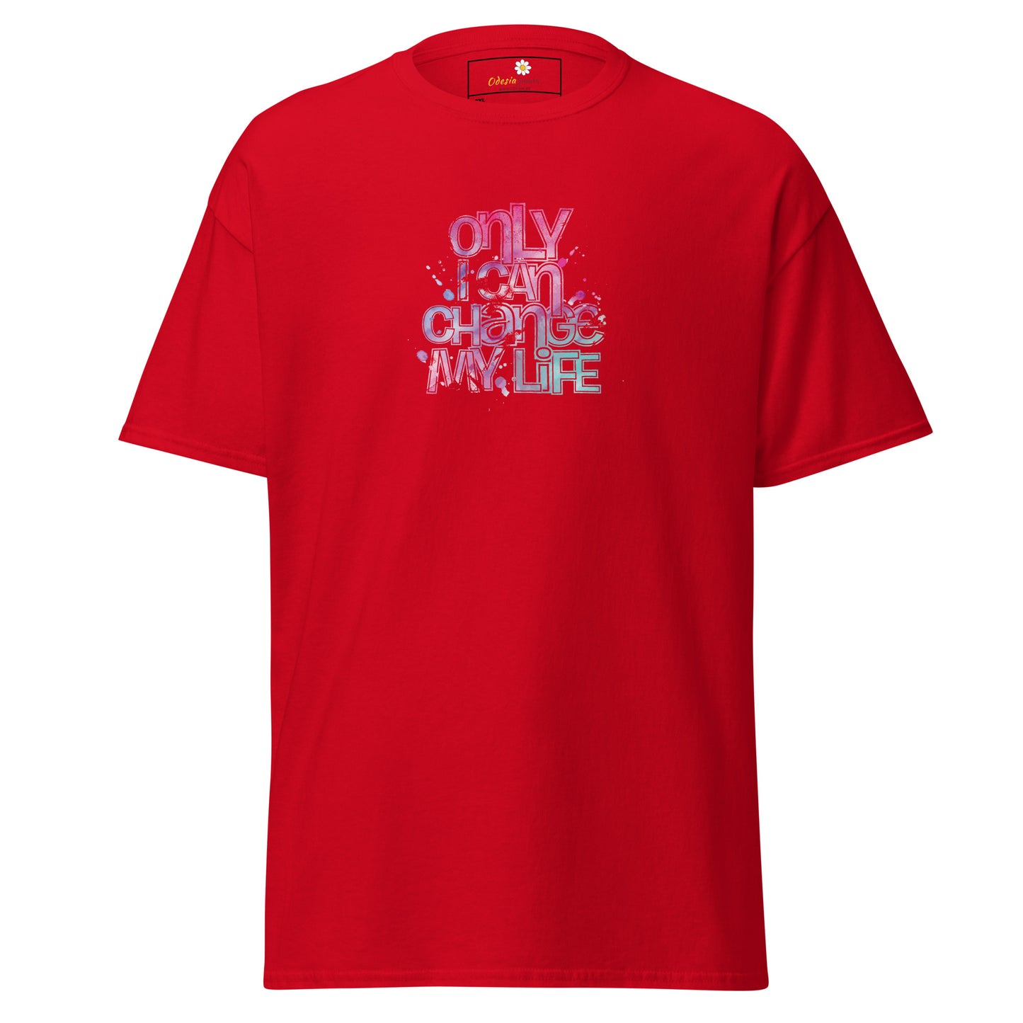 Heren klassiek t-shirt - TEKST ALLEEN KAN IK VERANDEREN - GROOT