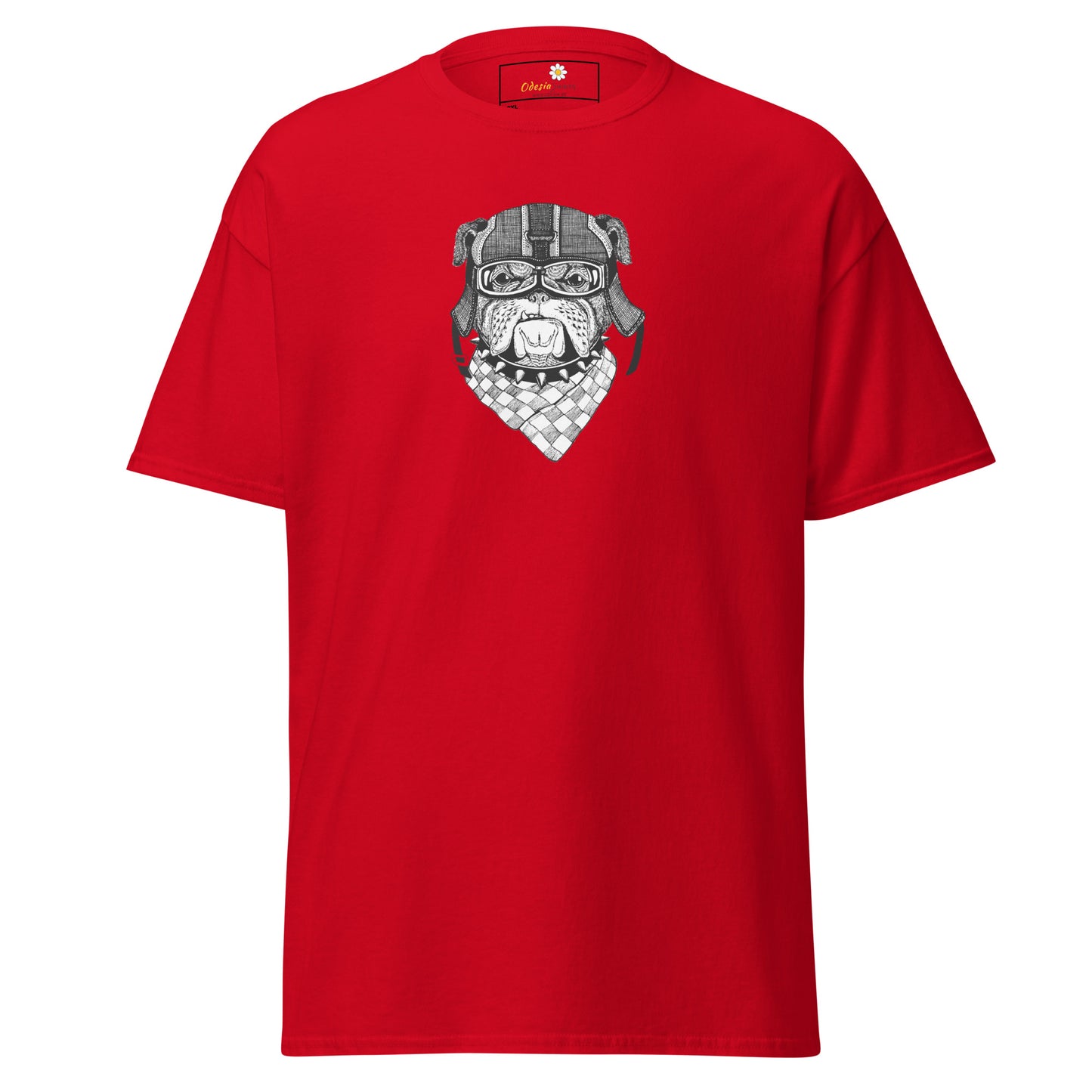 Unisex classic t-shirt - ANIMALS DOG HEAD BANDANA - BIG