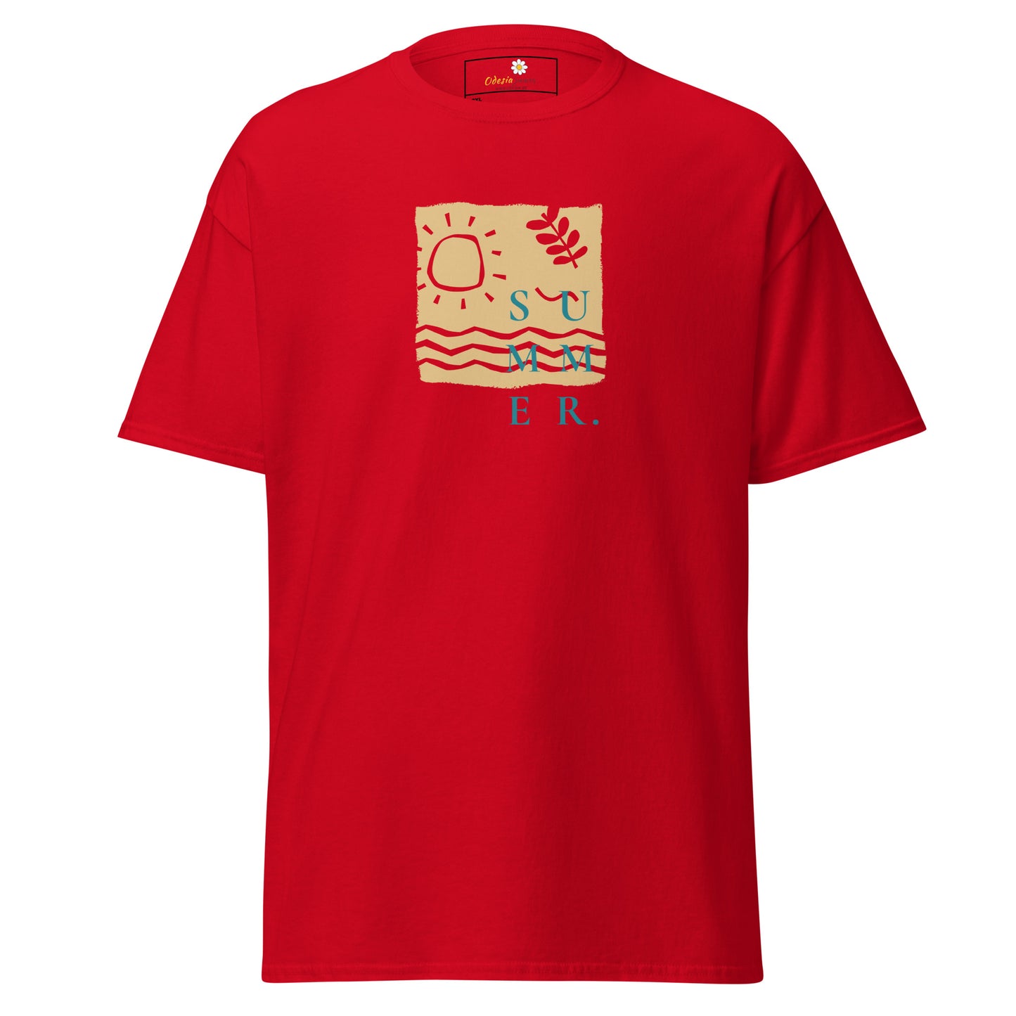 Heren klassiek t-shirt - SUMMER SEA NATURE - GROOT