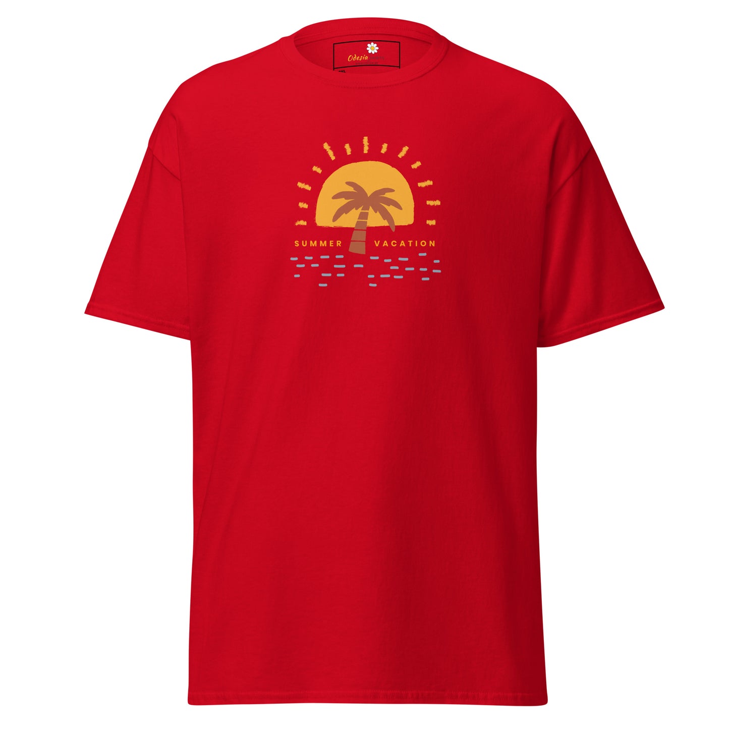 Heren klassiek t-shirt - ZOMERVAKANTIE - GROOT