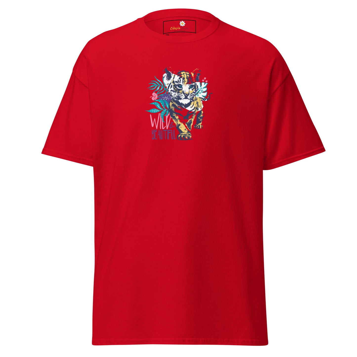 Heren klassiek t-shirt - WILDLIFE AND BEAUTIFUL - GROOT