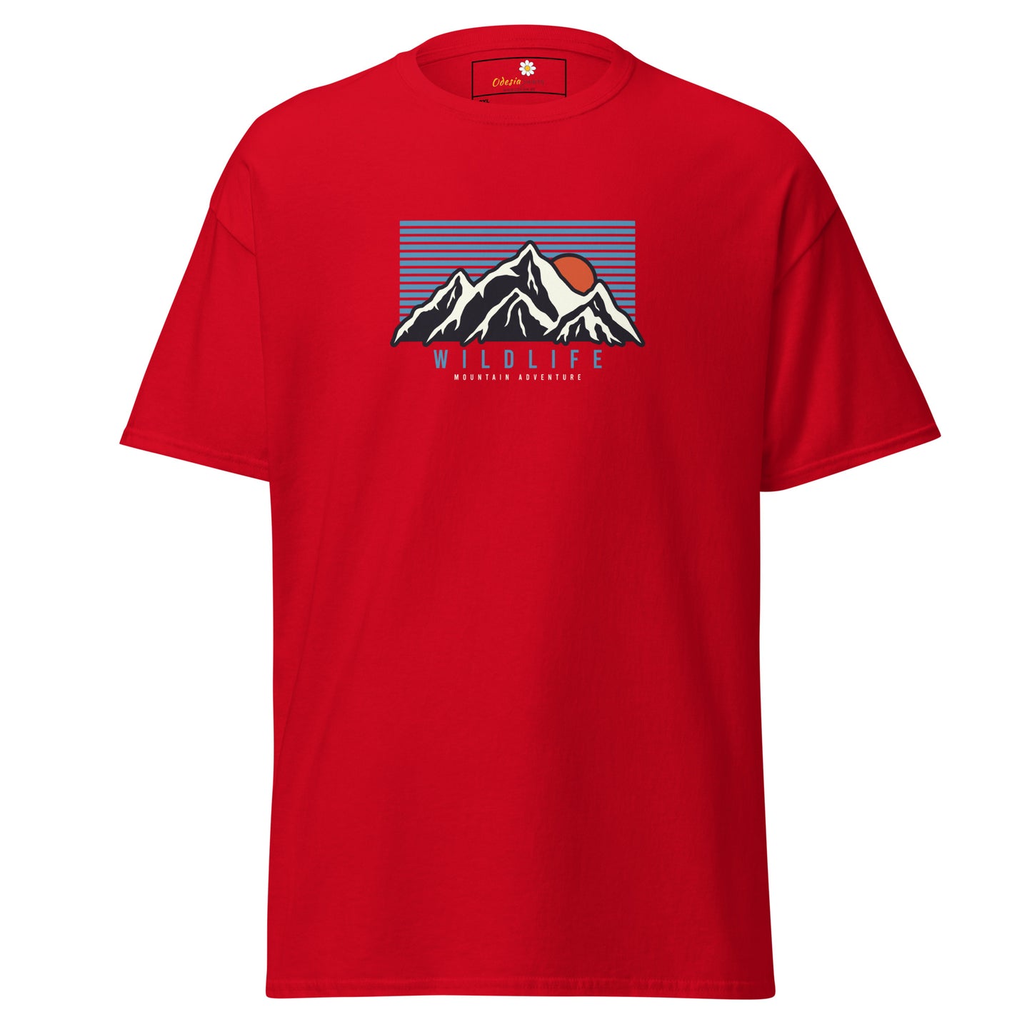 Unisex classic t-shirt - ADVENTURE MOUNTAIN SUNSET - BIG
