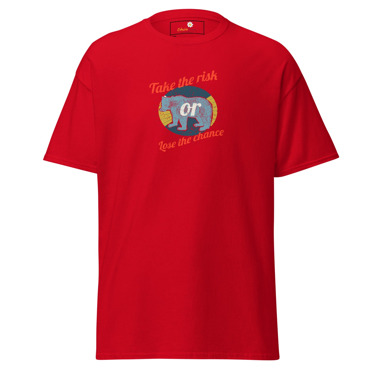 Unisex classic t-shirt - ADVENTURE TAKE THE RISK LOSE CHANCE - BIG