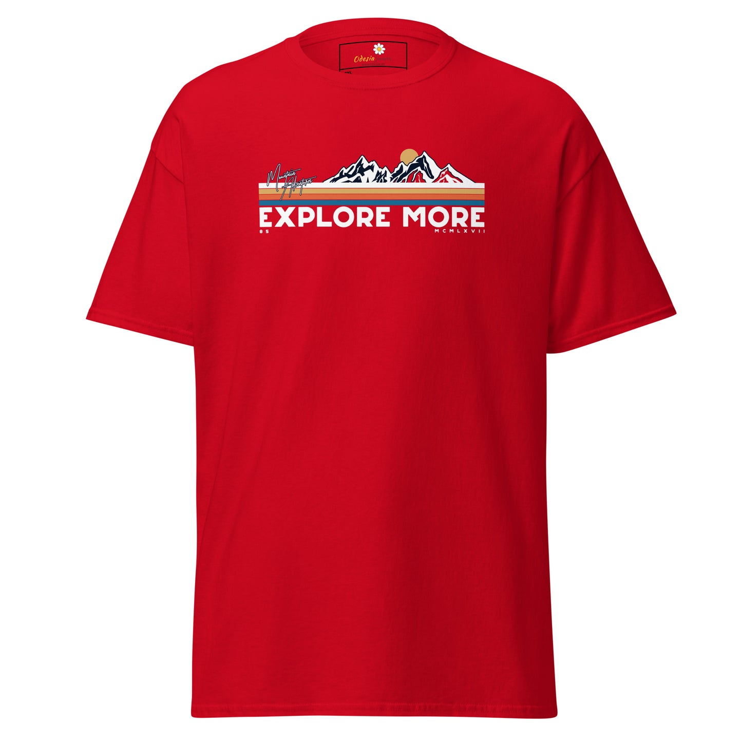 Unisex classic t-shirt - ADVENTURE EXPLORE MORE - BIG