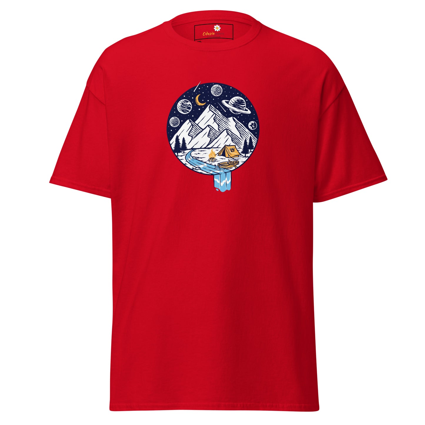 Unisex classic t-shirt - ADVENTURE NIGHT TENT - BIG