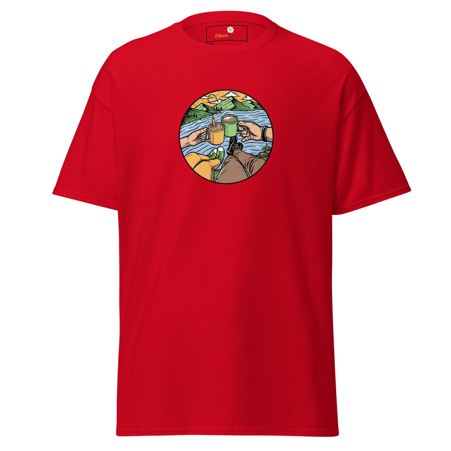 Unisex classic t-shirt - ADVENTURE NATURE TOGETHER - BIG