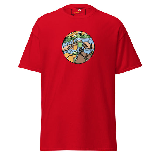 Unisex classic t-shirt - ADVENTURE NATURE TOGETHER - BIG