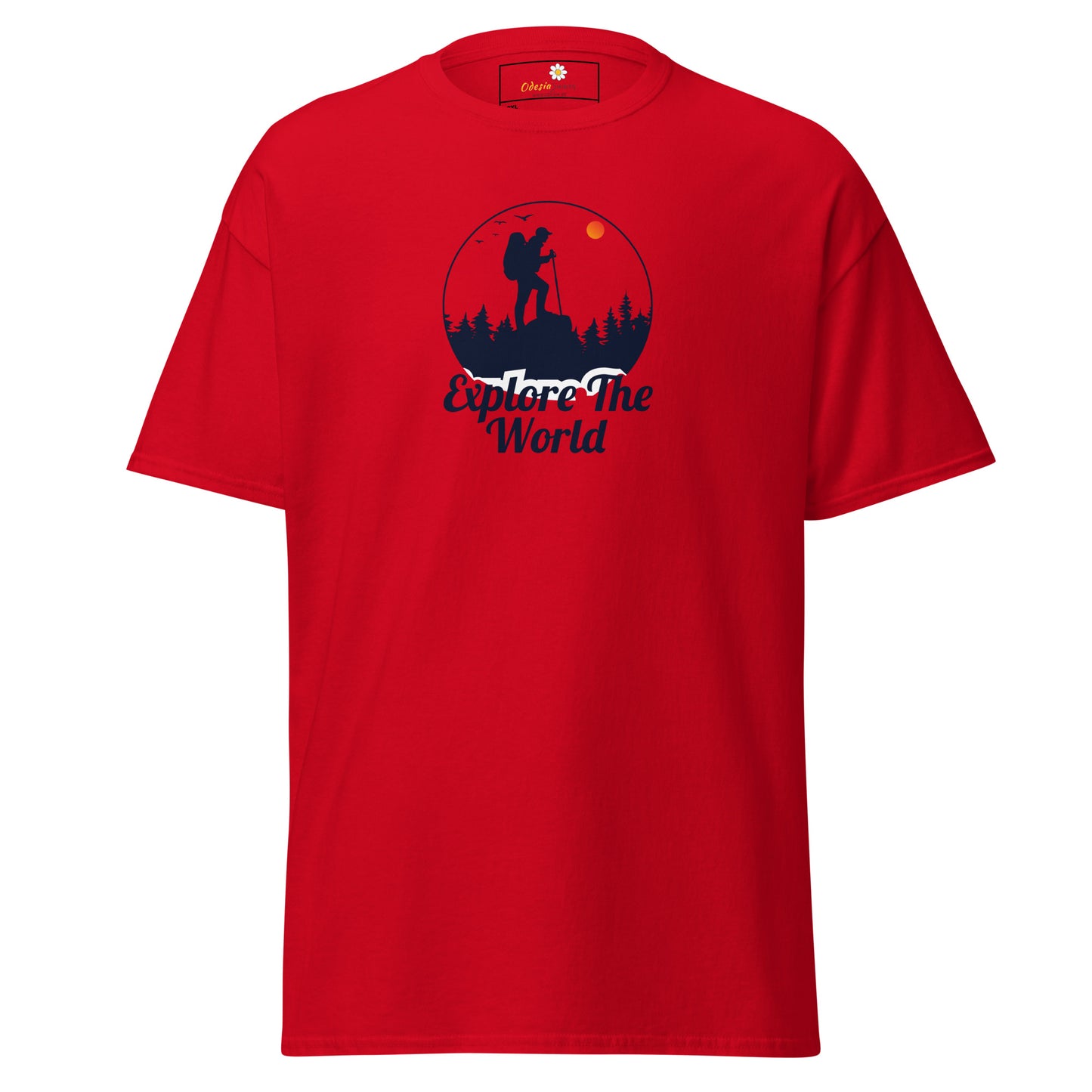 Unisex classic t-shirt - ADVENTURE EXPLORE THE WORLD - BIG