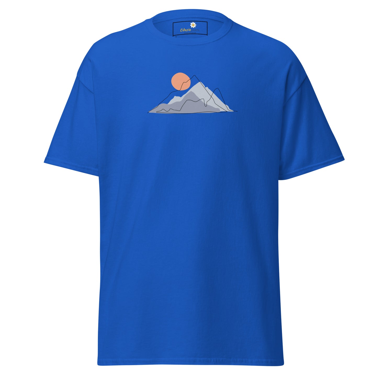 T-shirt classique pour homme - NATURE MOUNTAIN SUN - RÉGULIER