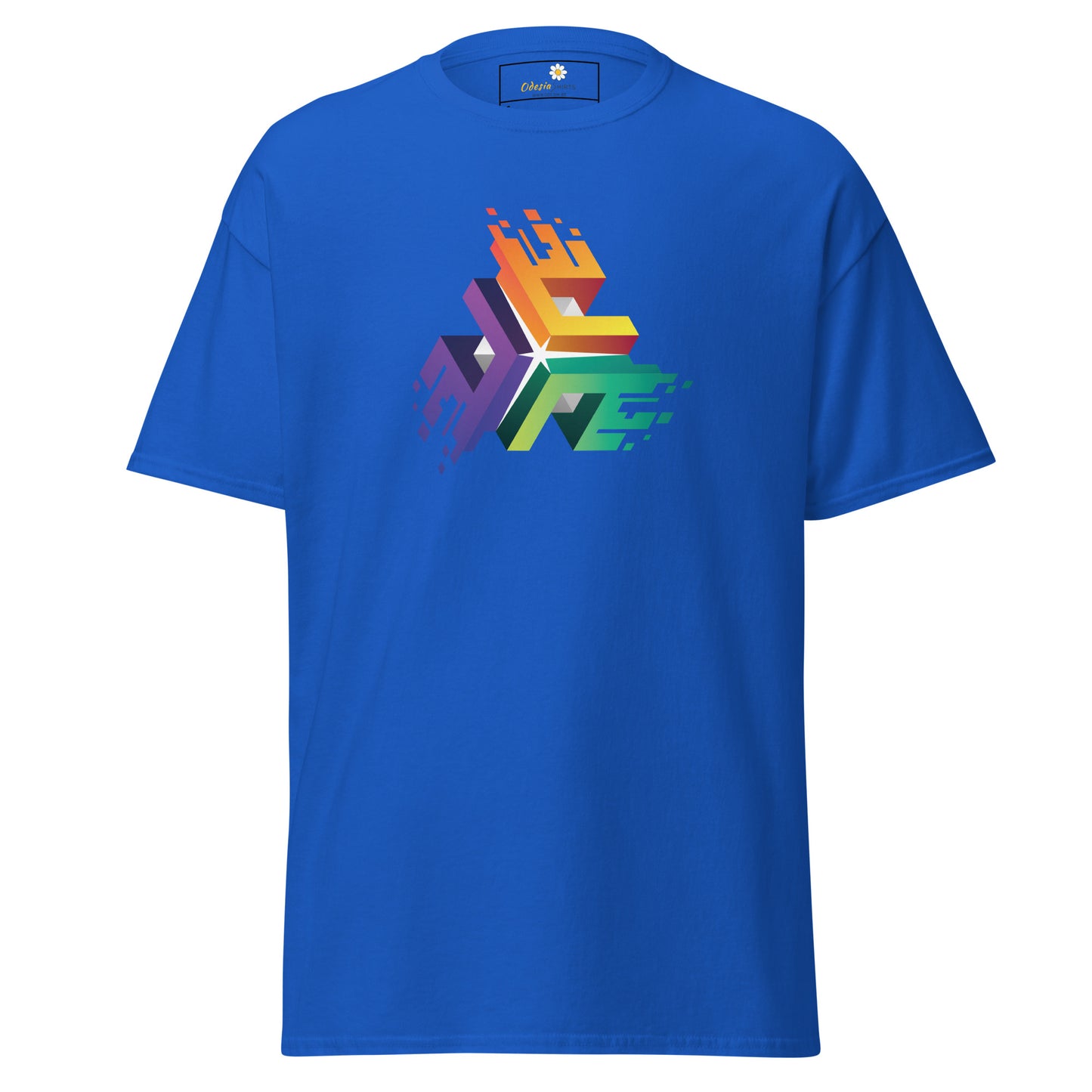 T-shirt classique unisexe - CUBES DE COULEURS ABSTRAITS - RÉGULIER