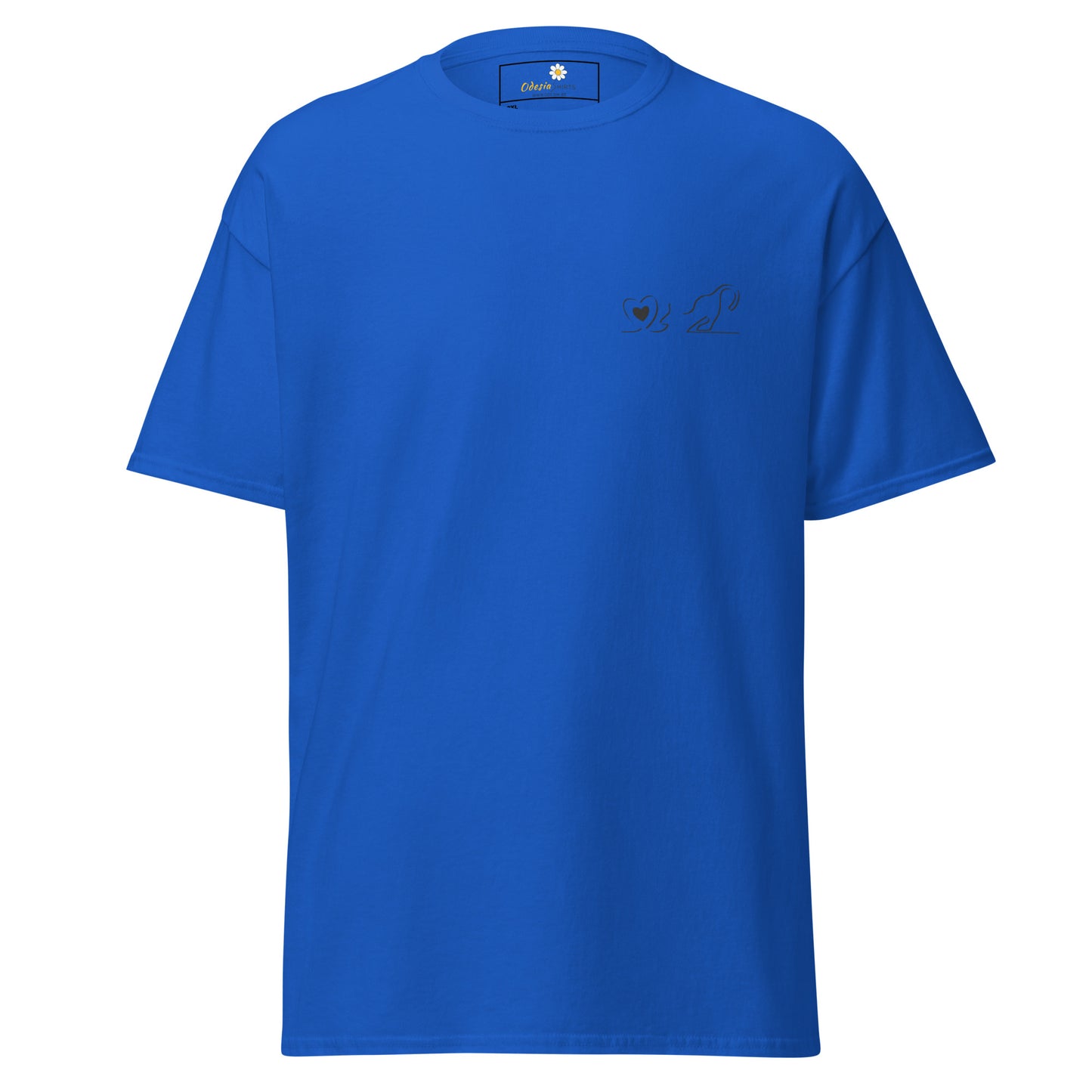 Unisex klassiek t-shirt - ANIMALS POCKET LOVE CAT - REGULAR