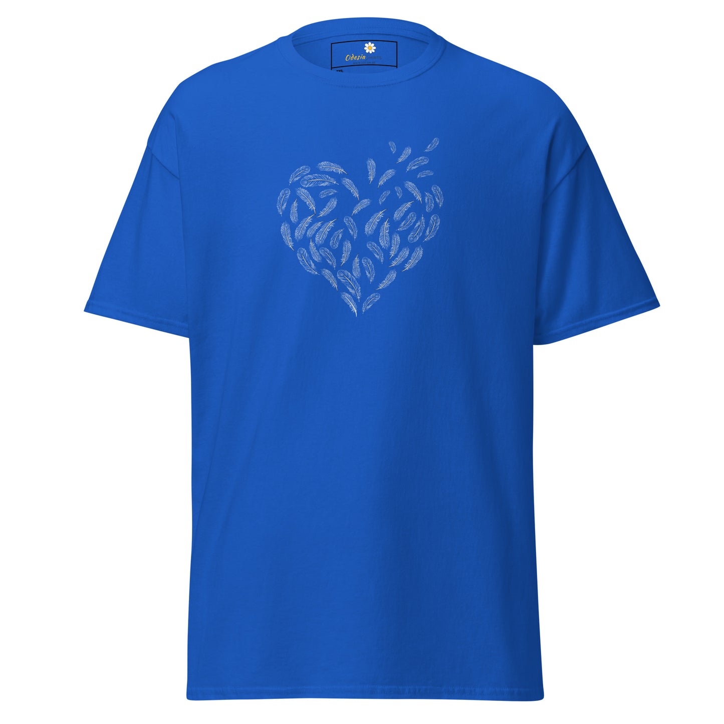 Unisex classic t-shirt - ABSTRACT HEART FEATHER - BIG