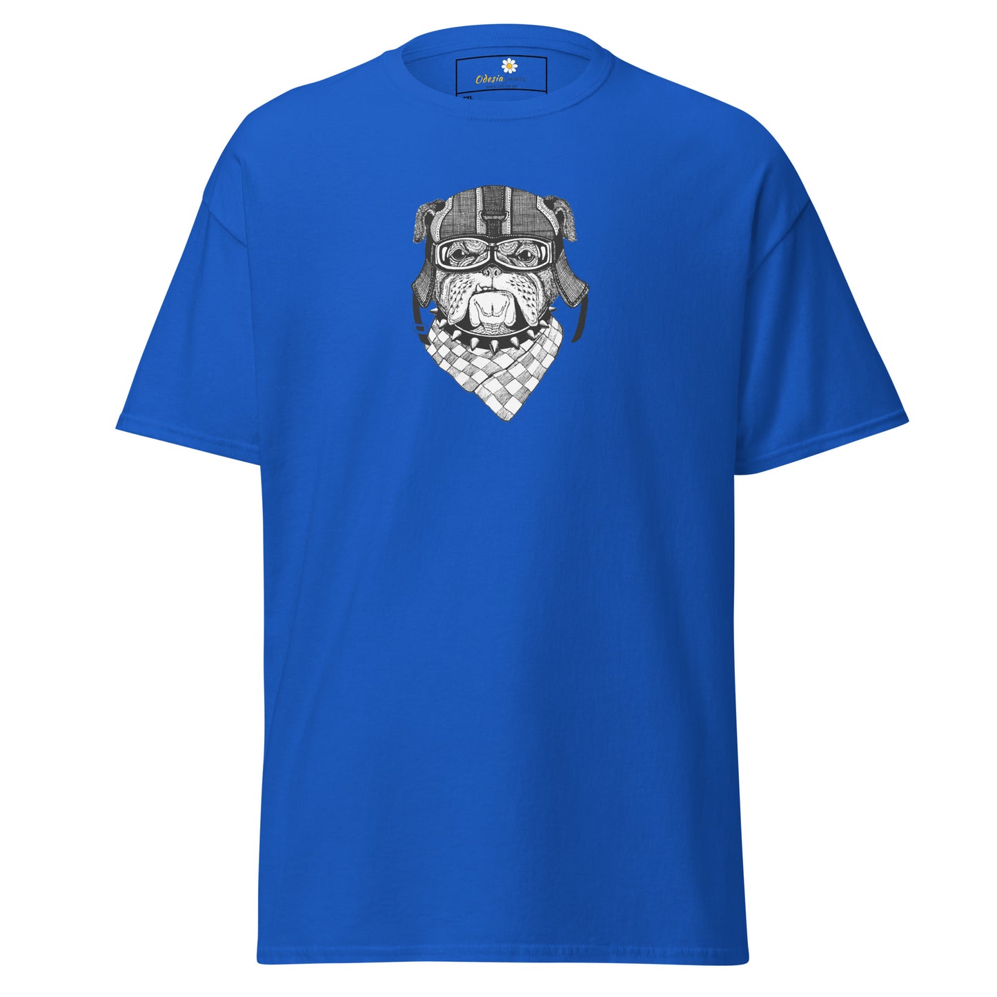 Unisex classic t-shirt - ANIMALS DOG HEAD BANDANA - BIG