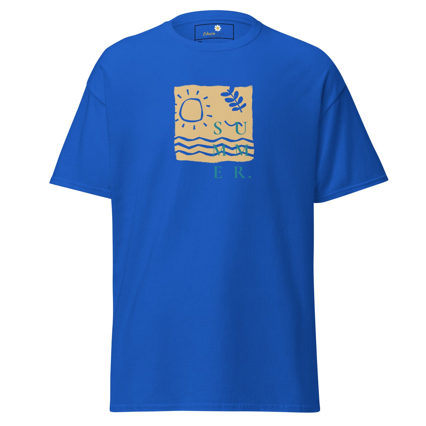 Heren klassiek t-shirt - SUMMER SEA NATURE - GROOT