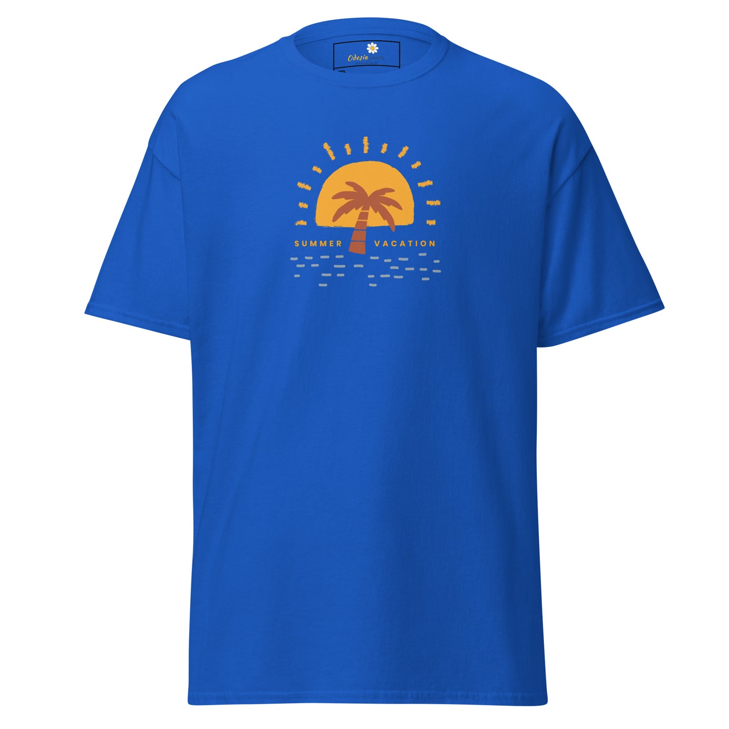 Heren klassiek t-shirt - ZOMERVAKANTIE - GROOT