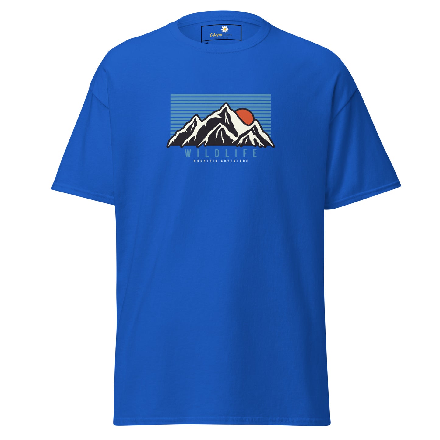 Unisex classic t-shirt - ADVENTURE MOUNTAIN SUNSET - BIG