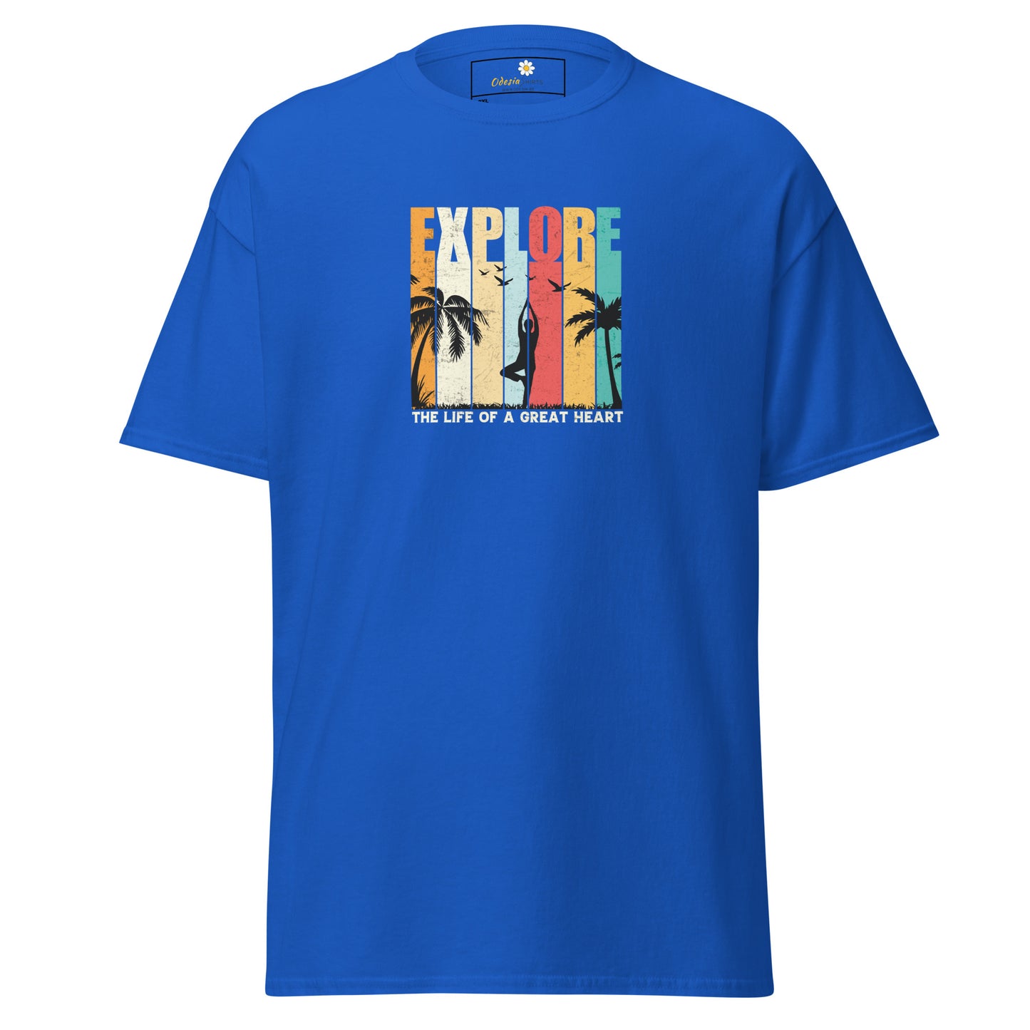 Unisex classic t-shirt - ADVENTURE EXPLORE GREAT HEART - BIG