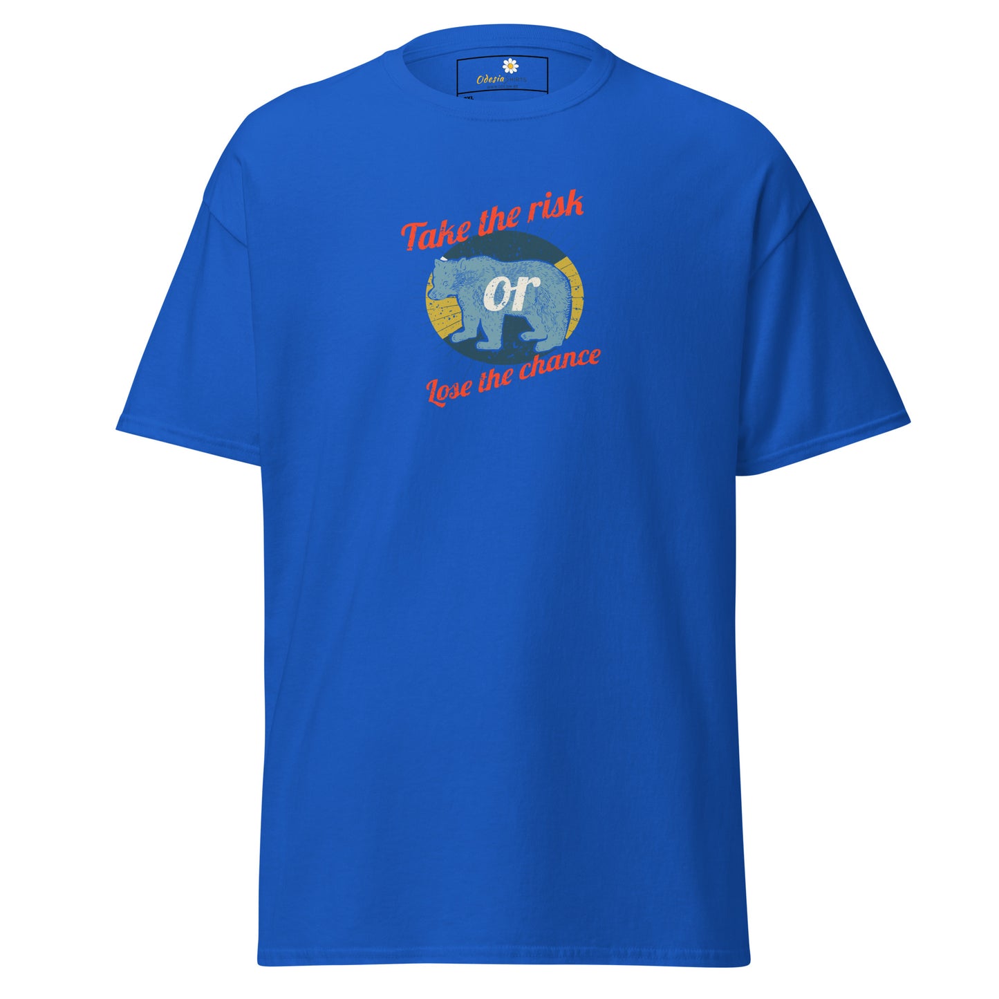 Unisex classic t-shirt - ADVENTURE TAKE THE RISK LOSE CHANCE - BIG