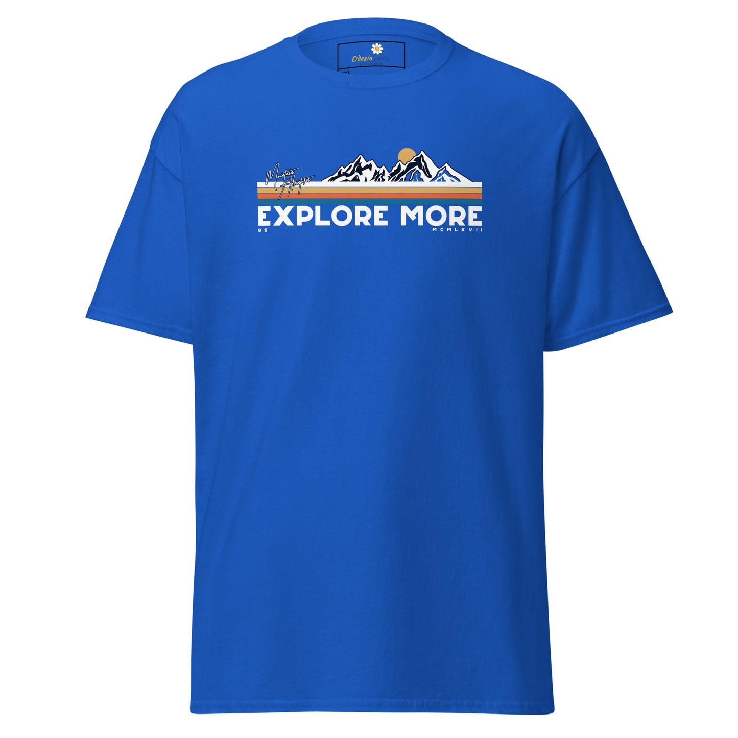 Unisex classic t-shirt - ADVENTURE EXPLORE MORE - BIG