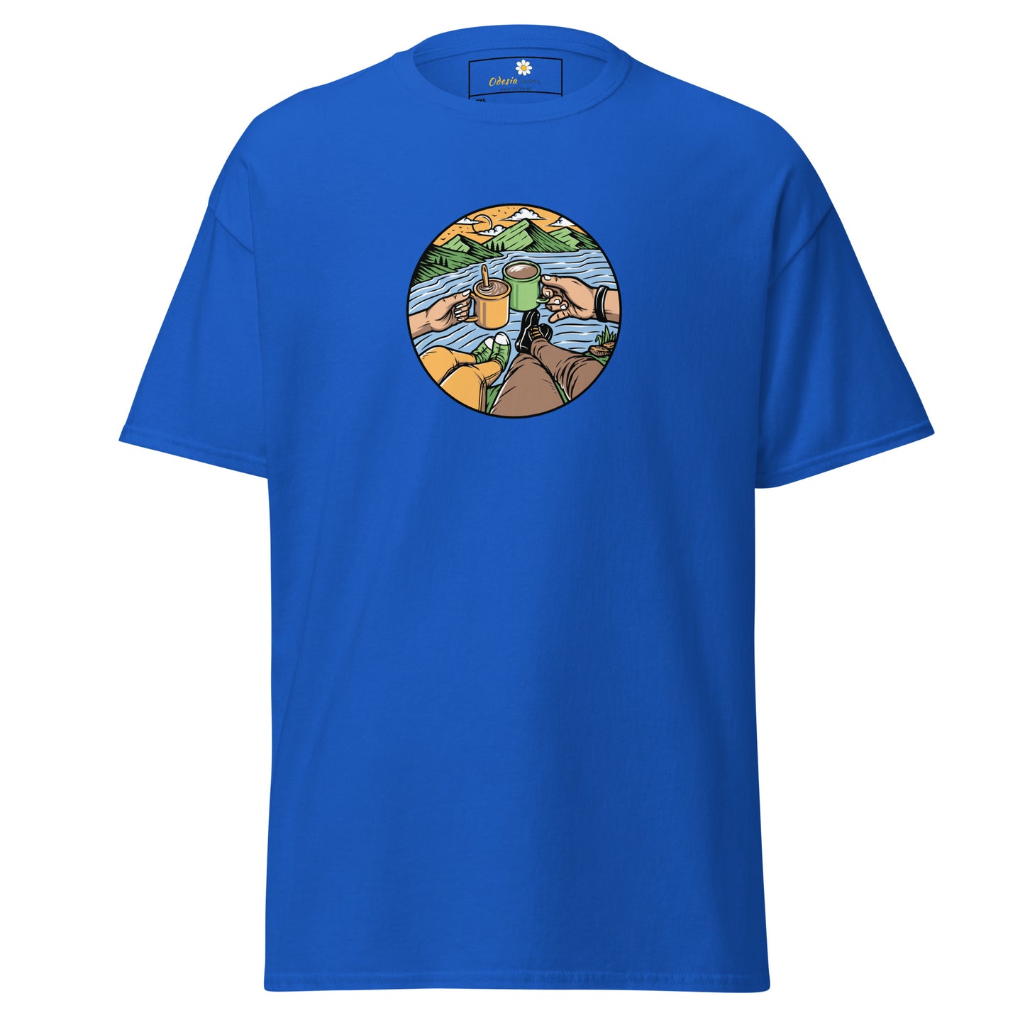 Unisex classic t-shirt - ADVENTURE NATURE TOGETHER - BIG