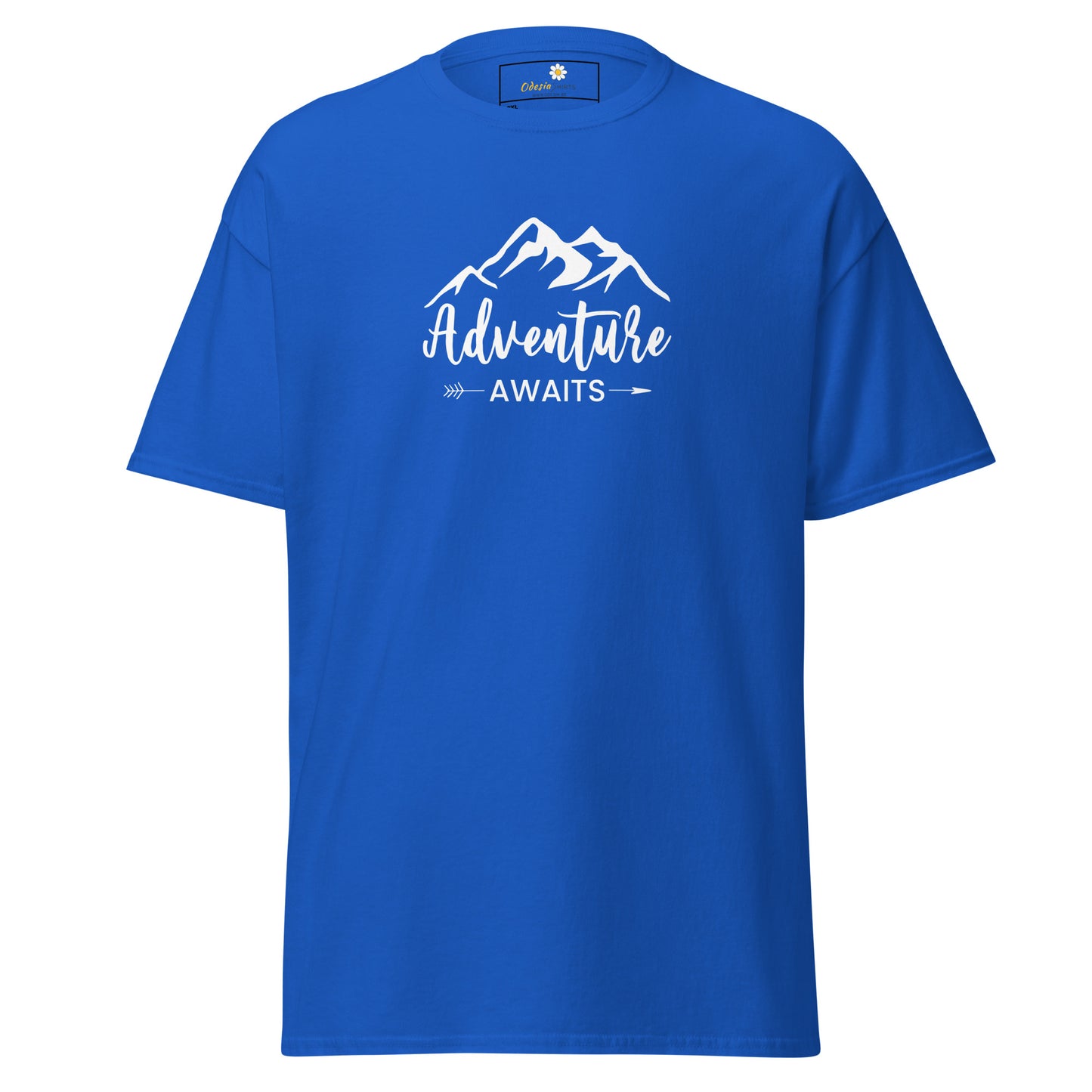 Unisex classic t-shirt - ADVENTURE NATURE AWAITS - BIG