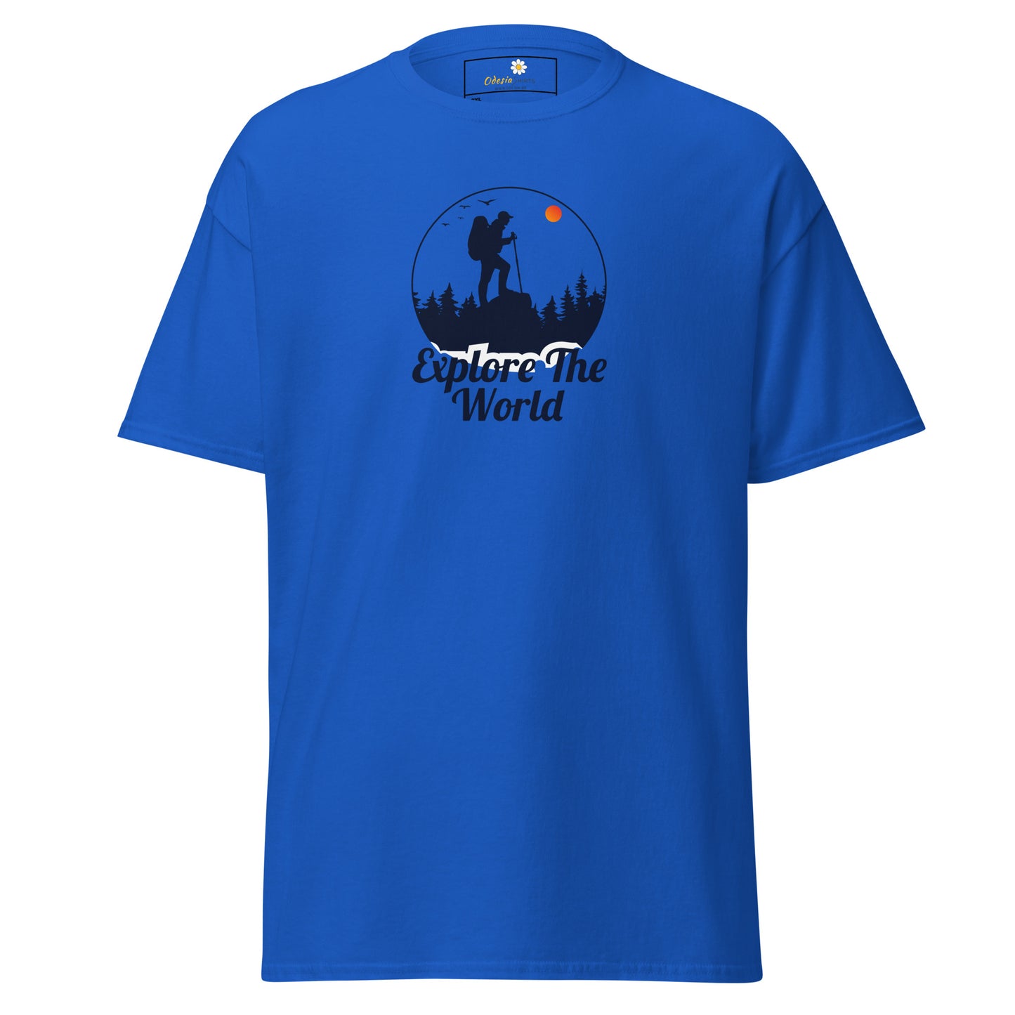 Unisex classic t-shirt - ADVENTURE EXPLORE THE WORLD - BIG