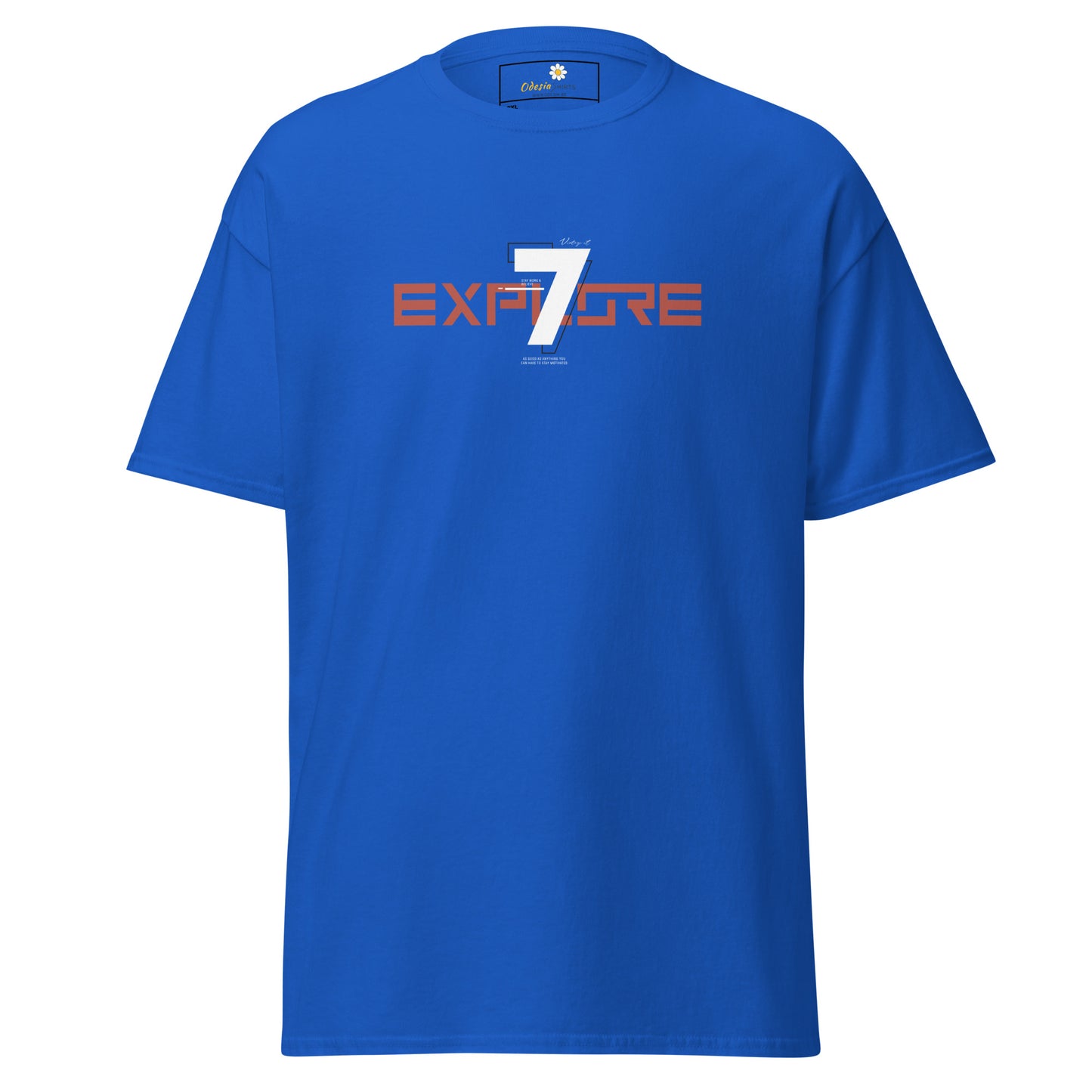 Unisex classic t-shirt - ADVENTURE TEXT EXPLORE 7 - BIG